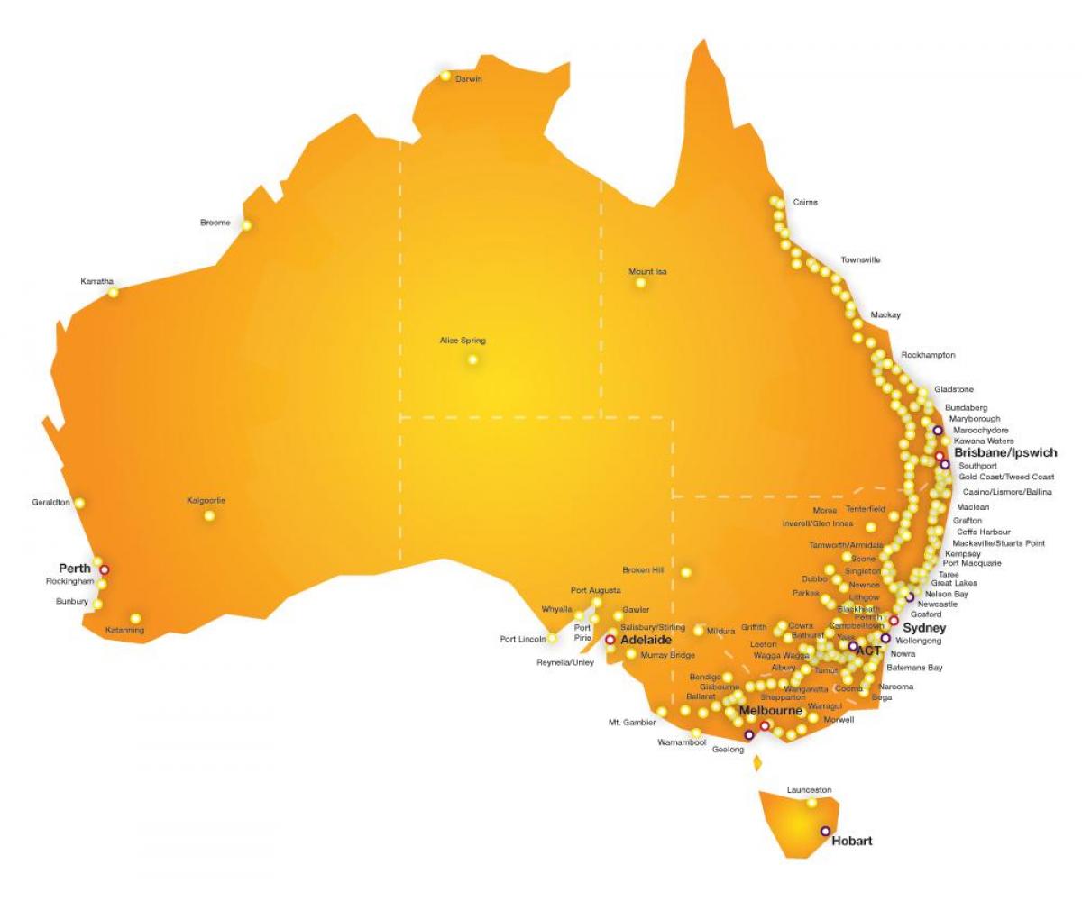 internet kartta Interkartta Australia   Kartta interAustralia (Australia  internet kartta