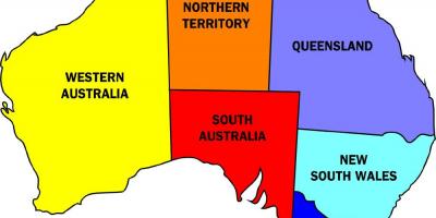 Australia kartta - Kartat Australia (Australia ja Uusi - Seelanti- Oseanian)